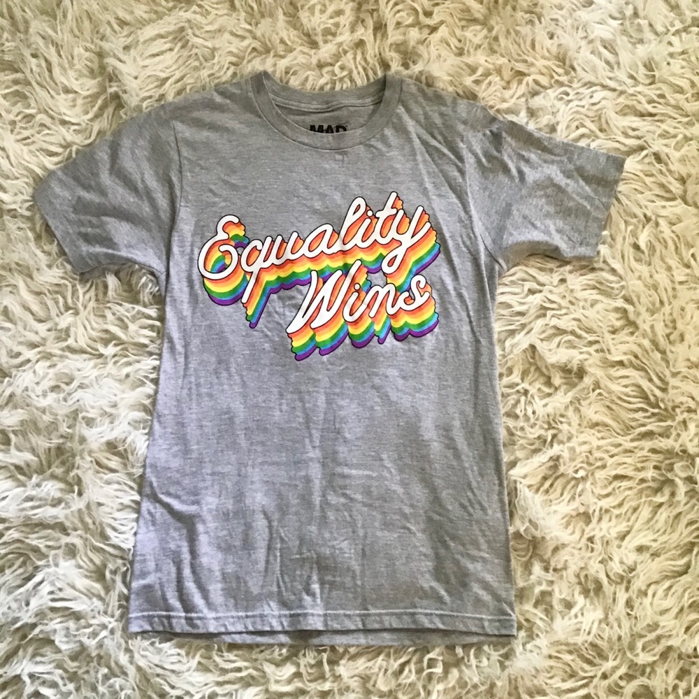 Equality Wins LGBTQ+ Mad Engine T-Shirt XS - Picture 1 of 4